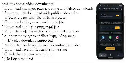 Play SMate-Social Video Downloader  and enjoy SMate-Social Video Downloader with UptoPlay