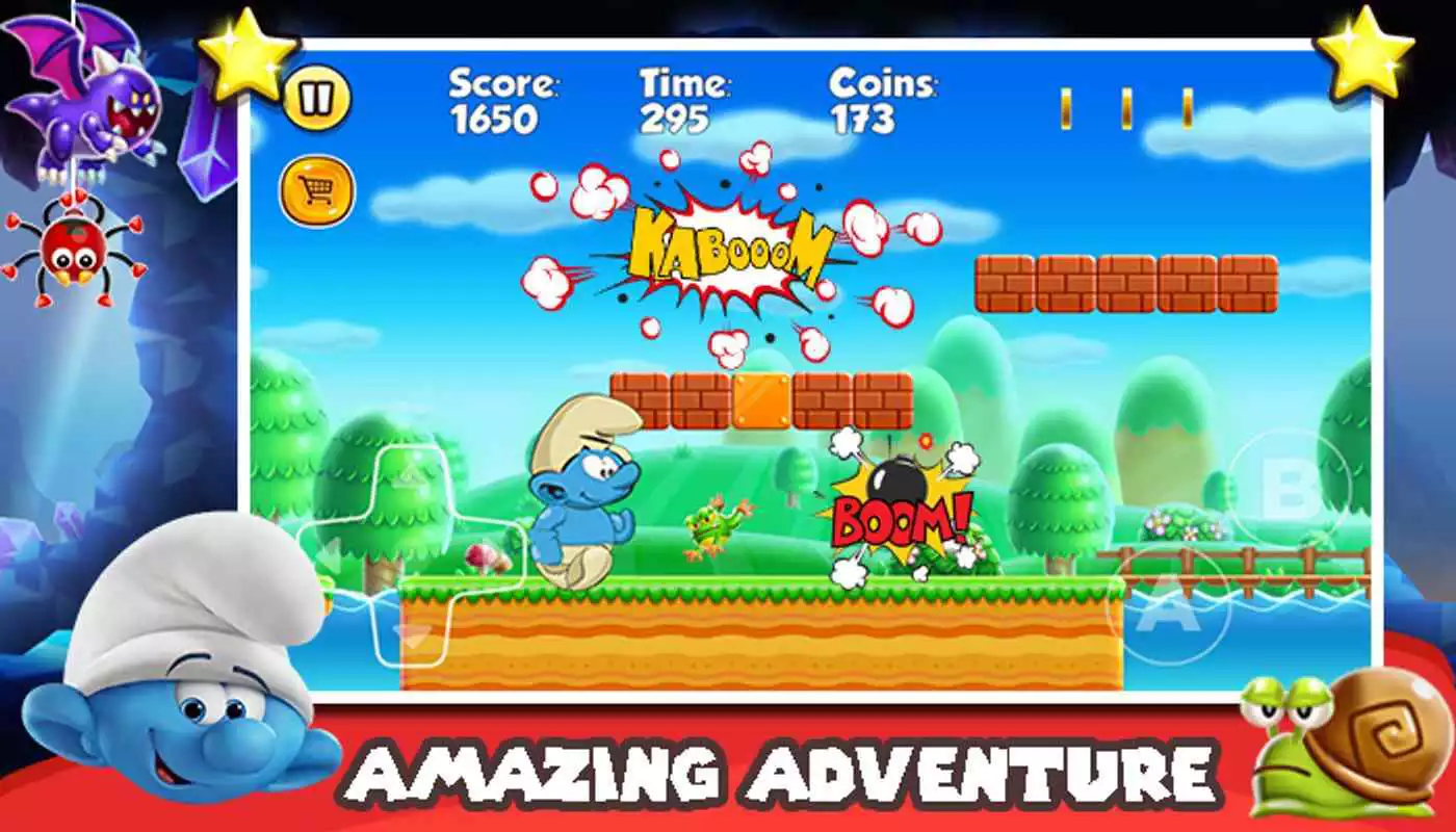 Play Smeurf run in the village