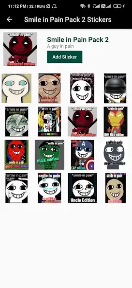 Play Smile in Pain Sticker Editions - WAStickerApps as an online game Smile in Pain Sticker Editions - WAStickerApps with UptoPlay