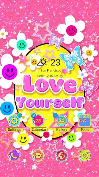 Play Smile Loveyourself - Wallpaper  and enjoy Smile Loveyourself - Wallpaper with UptoPlay