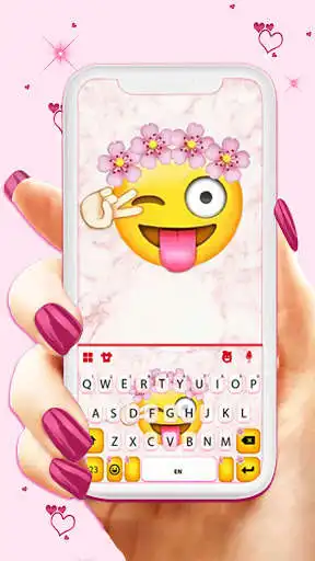 Play Smiley Flower Emoji Keyboard Background  and enjoy Smiley Flower Emoji Keyboard Background with UptoPlay