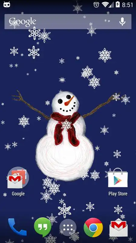 Play Smiling Snowman Wallpaper Free