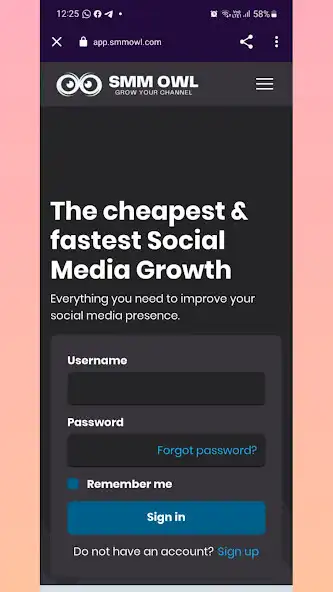 Play SMM OWL - Cheapest SMM Panel as an online game SMM OWL - Cheapest SMM Panel with UptoPlay