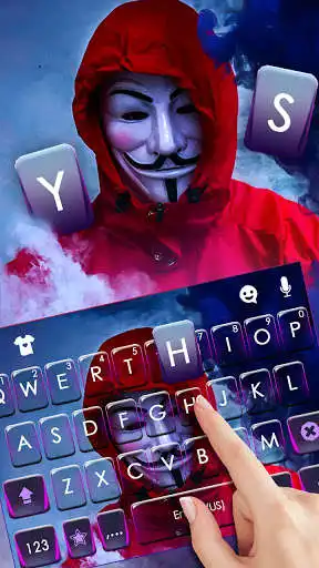 Play Smoke Anonymous Keyboard Background as an online game Smoke Anonymous Keyboard Background with UptoPlay