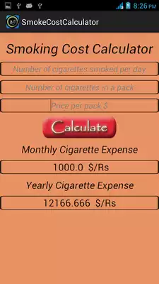 Play Smoke Cost Calculator