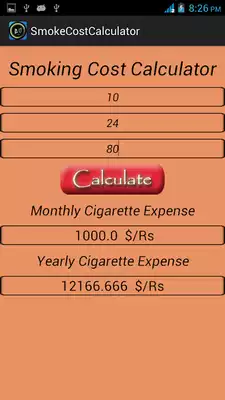 Play Smoke Cost Calculator