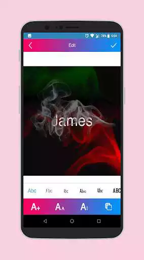 Play Smoke Effect Name Art