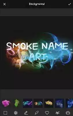 Play Smoke Effect Name Art