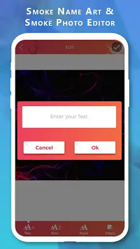 Play Smoke Name Art & Smoke Photo Editor as an online game Smoke Name Art & Smoke Photo Editor with UptoPlay