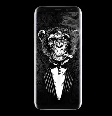 Play Smoking Monkey 3D Parallax Wallpaper