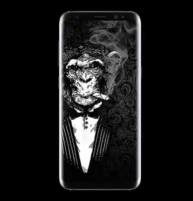 Play Smoking Monkey 3D Parallax Wallpaper
