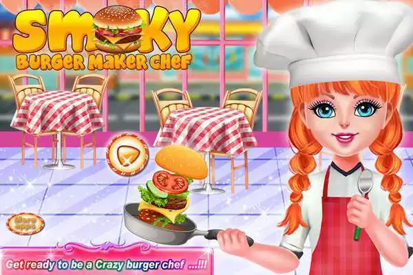 Play Smoky Burger Maker Chef-Cooking games for girls