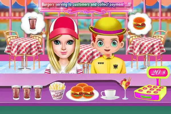 Play Smoky Burger Maker Chef-Cooking games for girls