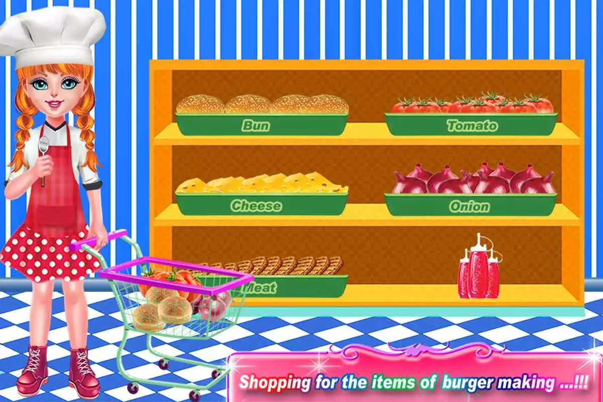 Play Smoky Burger Maker Chef-Cooking games for girls