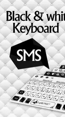 Play SMS Black White Keyboard