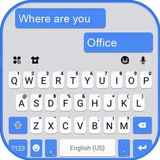 Play Sms Blue Keyboard Theme APK