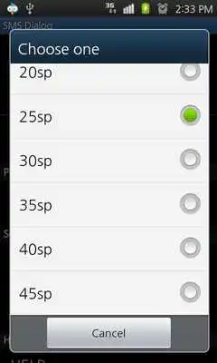 Play SMS Dialog Play SMS Dialog