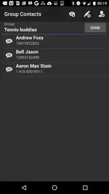 Play SMS Email groups and scheduler