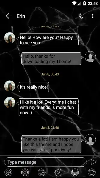Play SMS Messages Marble Black Theme Play SMS Messages Marble Black Theme