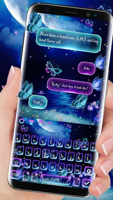 Play SMS Neon Fairyland Keyboard Theme