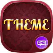 Free play online SMS Simple Dark Red Theme APK