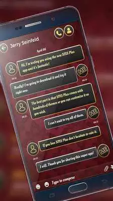 Play SMS Simple Dark Red Theme Play SMS Simple Dark Red Theme