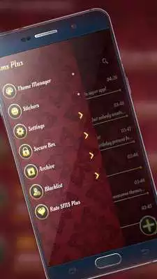 Play SMS Simple Dark Red Theme Play SMS Simple Dark Red Theme