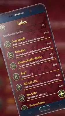 Play SMS Simple Dark Red Theme Play SMS Simple Dark Red Theme