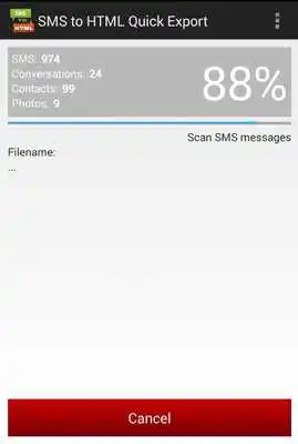 Play SMS to HTML Quick Export