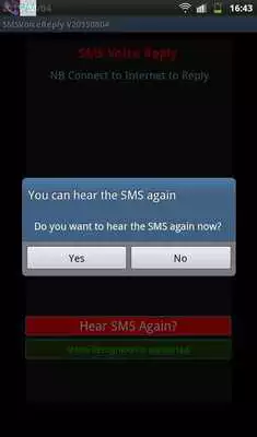 Play SMS Voice Reply