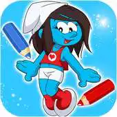 Free play online Smurfy Coloring Game APK