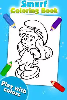 Play Smurfy Coloring Game