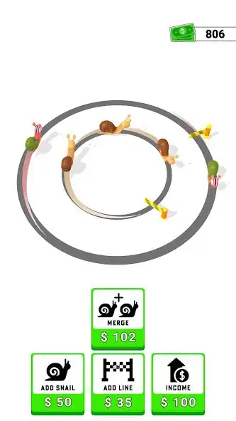 Play Snail Merge as an online game Snail Merge with UptoPlay