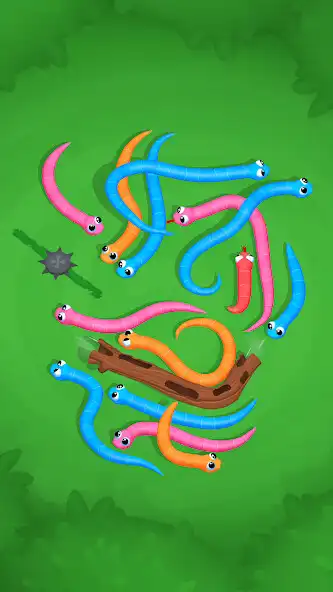 Play Snake Knot: Sort Puzzle Game as an online game Snake Knot: Sort Puzzle Game with UptoPlay