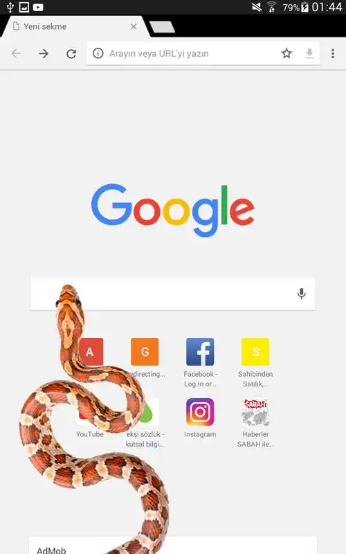 Play Snake On Screen Joke