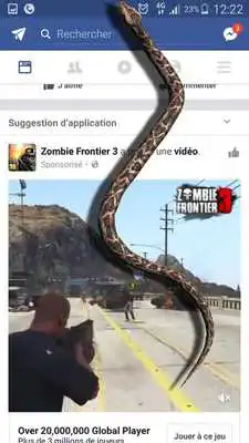 Play snake on screen jokes hissing