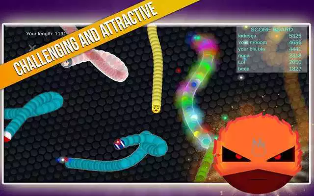 Play Snaker.io - The Slither Worm with Masks
