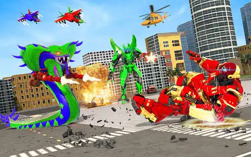 Play Snake Robot Car Transform Game as an online game Snake Robot Car Transform Game with UptoPlay