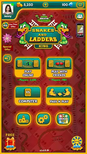 Play Snakes And Ladders king  and enjoy Snakes And Ladders king with UptoPlay