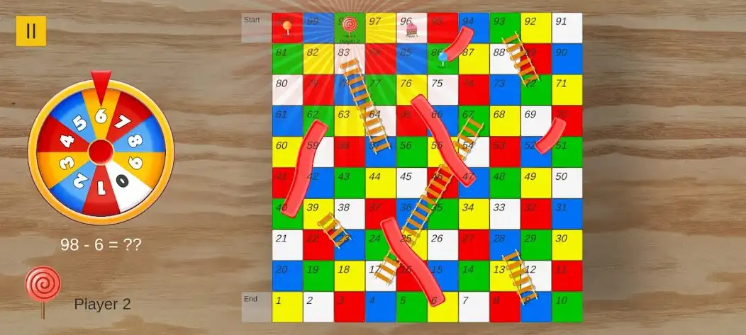Play Snakes and Ladders math game  and enjoy Snakes and Ladders math game with UptoPlay