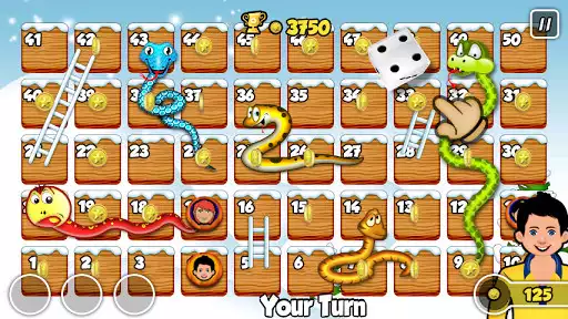 Play Snakes and Ladders as an online game Snakes and Ladders with UptoPlay
