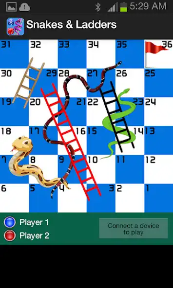 Play Snakes  Ladders Bluetooth Game (Old) as an online game Snakes  Ladders Bluetooth Game (Old) with UptoPlay