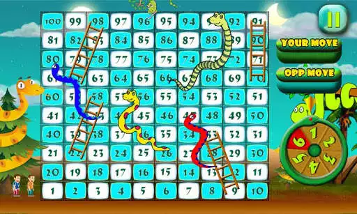 Play Snakes N Ladders The Jungle Fun Game as an online game Snakes N Ladders The Jungle Fun Game with UptoPlay