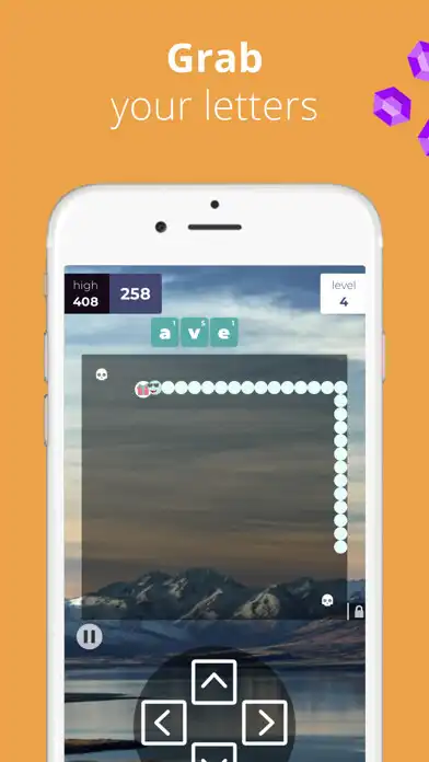 Play Snake Words as an online game Snake Words with UptoPlay