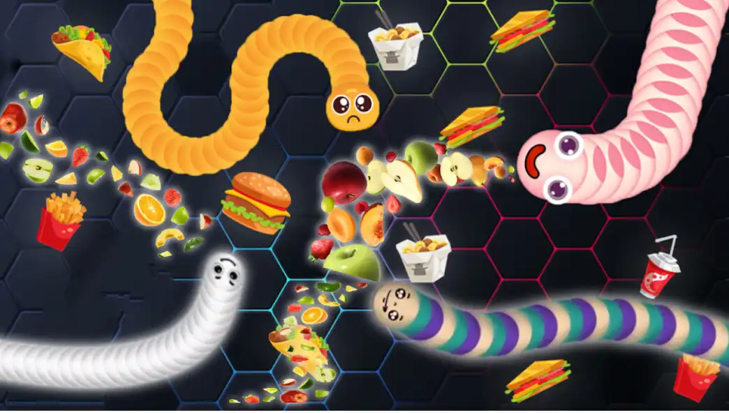 Play Snake Zone.io Slither Worm as an online game Snake Zone.io Slither Worm with UptoPlay