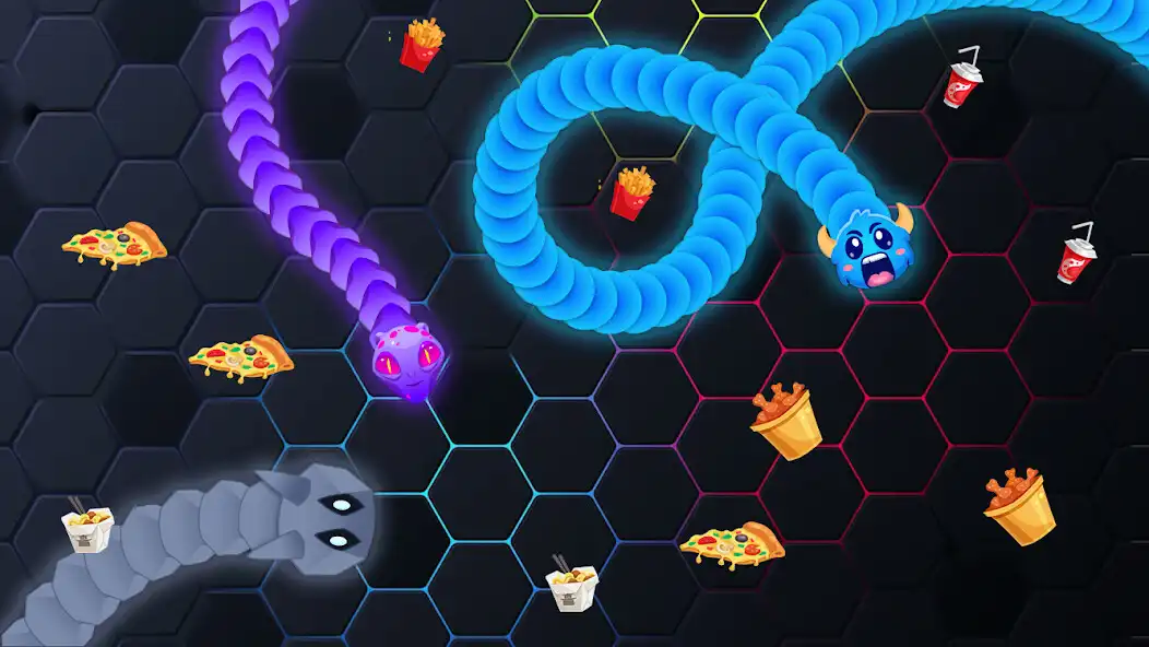 Play Snake Zone Worm IO as an online game Snake Zone Worm IO with UptoPlay