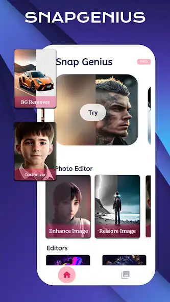 Play SnapGenius - AI Photo Editor as an online game SnapGenius - AI Photo Editor with UptoPlay