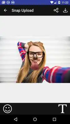 Play Snap Upload - Dog Face Sticker