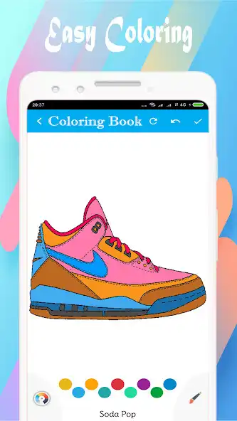 Play Sneakers Coloring Book as an online game Sneakers Coloring Book with UptoPlay