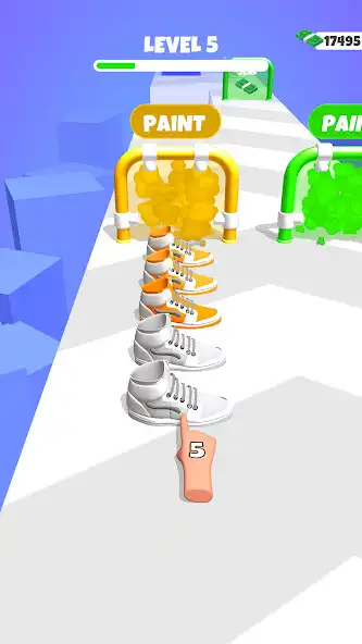 Play Sneaker Stack 3D as an online game Sneaker Stack 3D with UptoPlay
